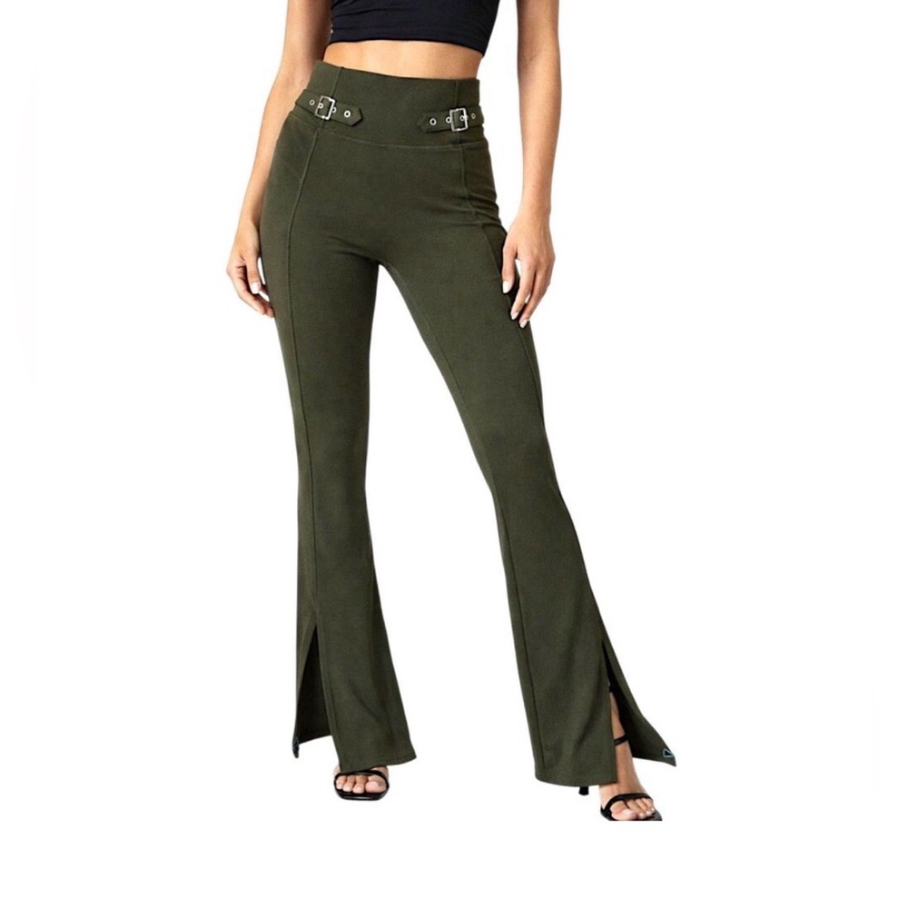 HALARA Forest Green Flare Pants